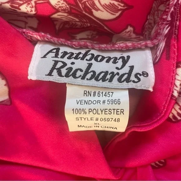 Anthony Richards pink butterfly mumu dress XL - Picture 4 of 5